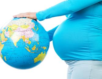 حالة الأم والجنين الأسبوع ال-40 للحمل